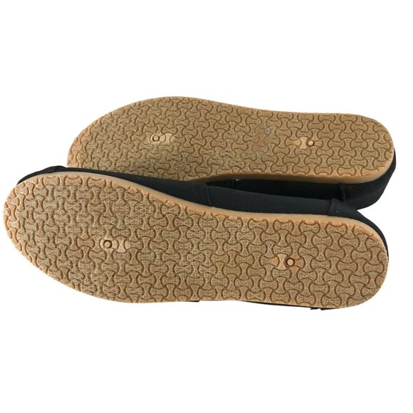 Daily Shoes Womens Canvas Flats Espadrilles Walker-01 Black Slip On Size 9 - Picture 4 of 6